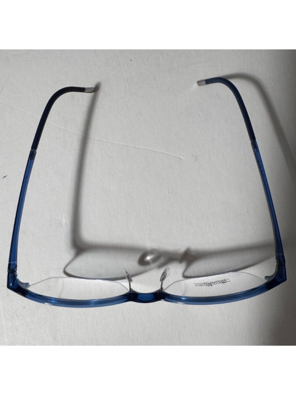 Silhouette SPX 1586 51-16 Womens Blue Half-Rim Eyeglasses Lightweight Frame - Picture 10 of 12